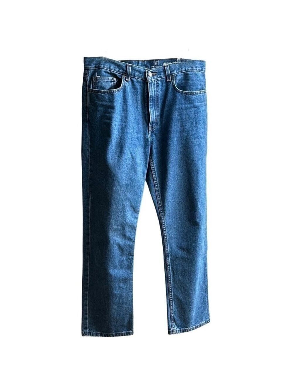 Georges Boot Cut Jeans Blue Denim 33 x 30 Regular
